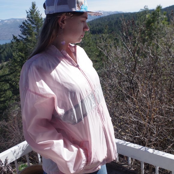 Vintage Pink Lady Foot Locker Jacket Ladies Large - Picture 4 of 11